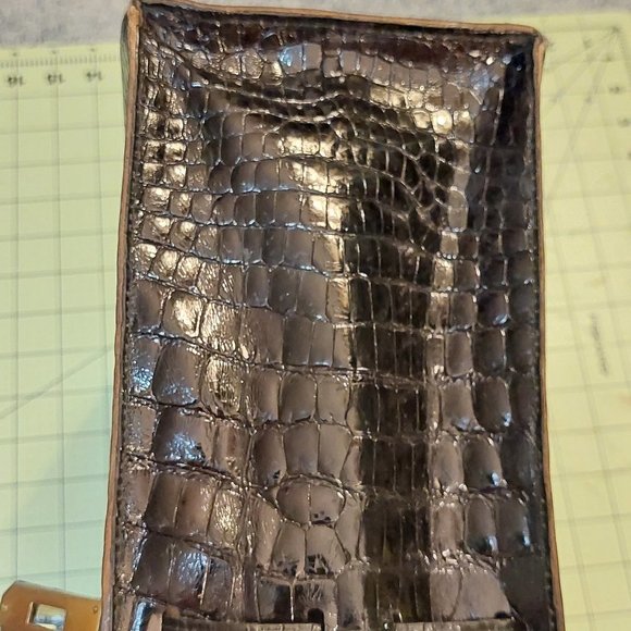 VINTAGE Crocodile Handbag 32 CM - Picture 7 of 13